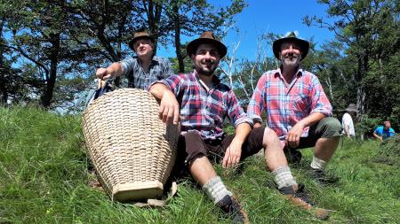 KUD Matije Valjavca Preddvor: Snemanje na Kozjeku in na Zaplati